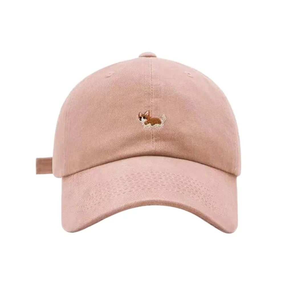 Trendy Dog Women Baseball Hat Breathable Cotton Men Sunshade Hat