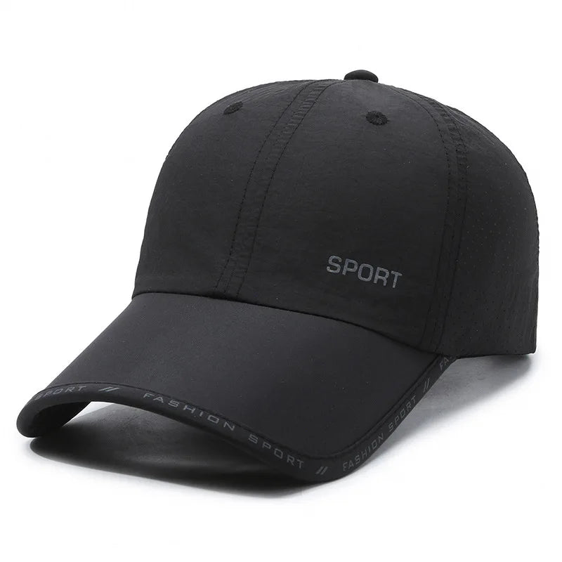 Quick Drying Solid Baseball Cap For Women & Men