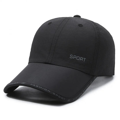 Quick Drying Solid Baseball Cap For Women & Men