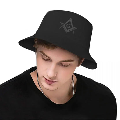 Bucket Hat Men Women Masonic Mason Freemasonry Beach Sun Summer Fishing Cap
