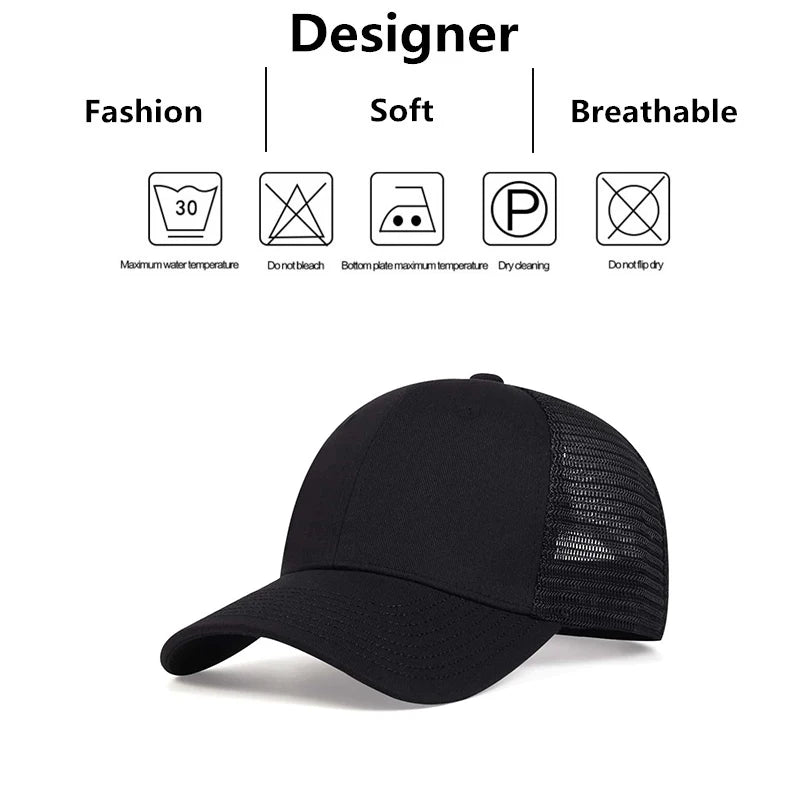 Unisex Light Plate Baseball Net Caps