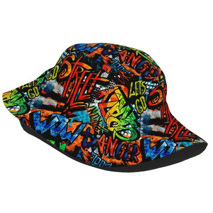 Colorful Graffiti Art Print Bucket Hat