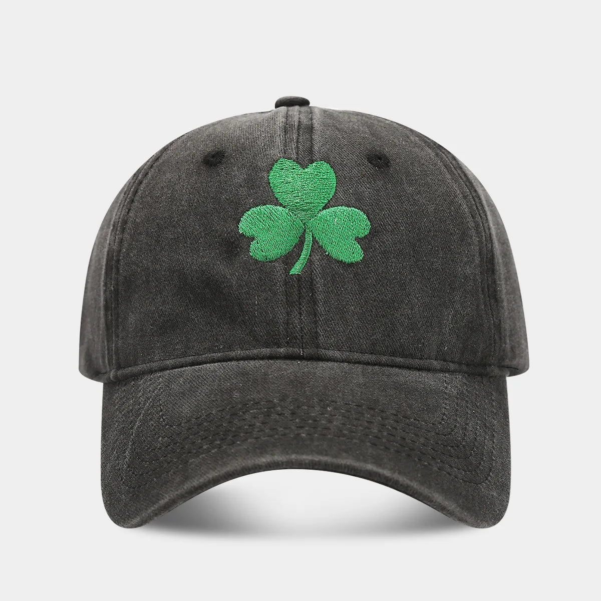 Lucky 4 Leaf Clover Embeoidery Baseball Cap