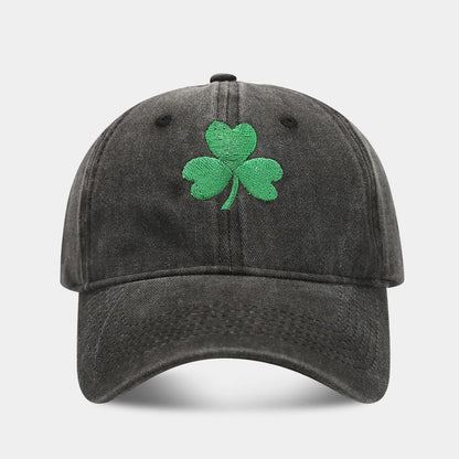Lucky 4 Leaf Clover Embeoidery Baseball Cap