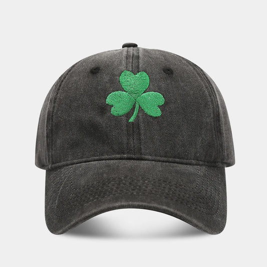 Lucky 4 Leaf Clover Embeoidery Baseball Cap