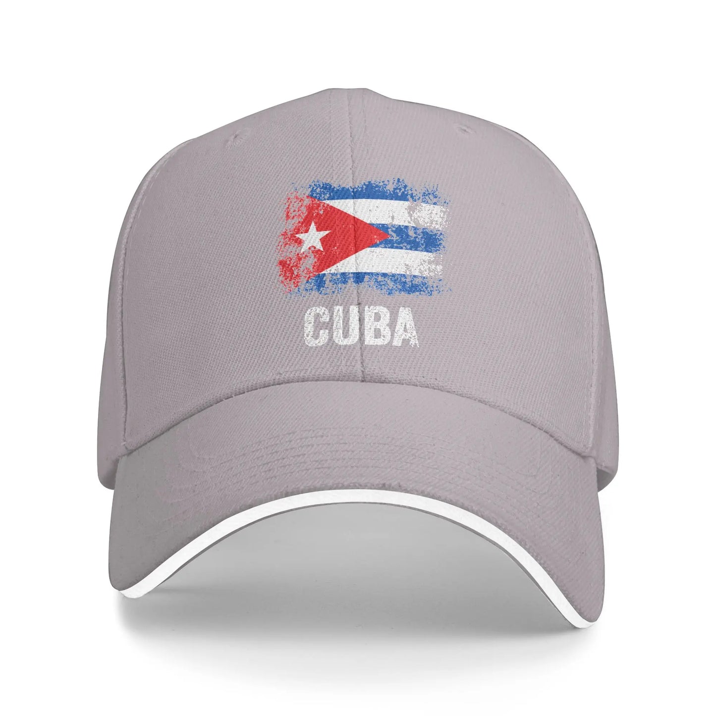 Summer Cuban Vintage Cuba Flag Baseball Cap