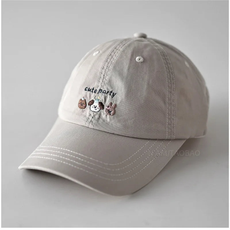 Cartoon Embroidered Cotton Baseball Cap