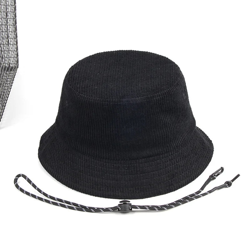 Dad Winter Hat Lady Outdoors Corduroy Bucket Hats Men
