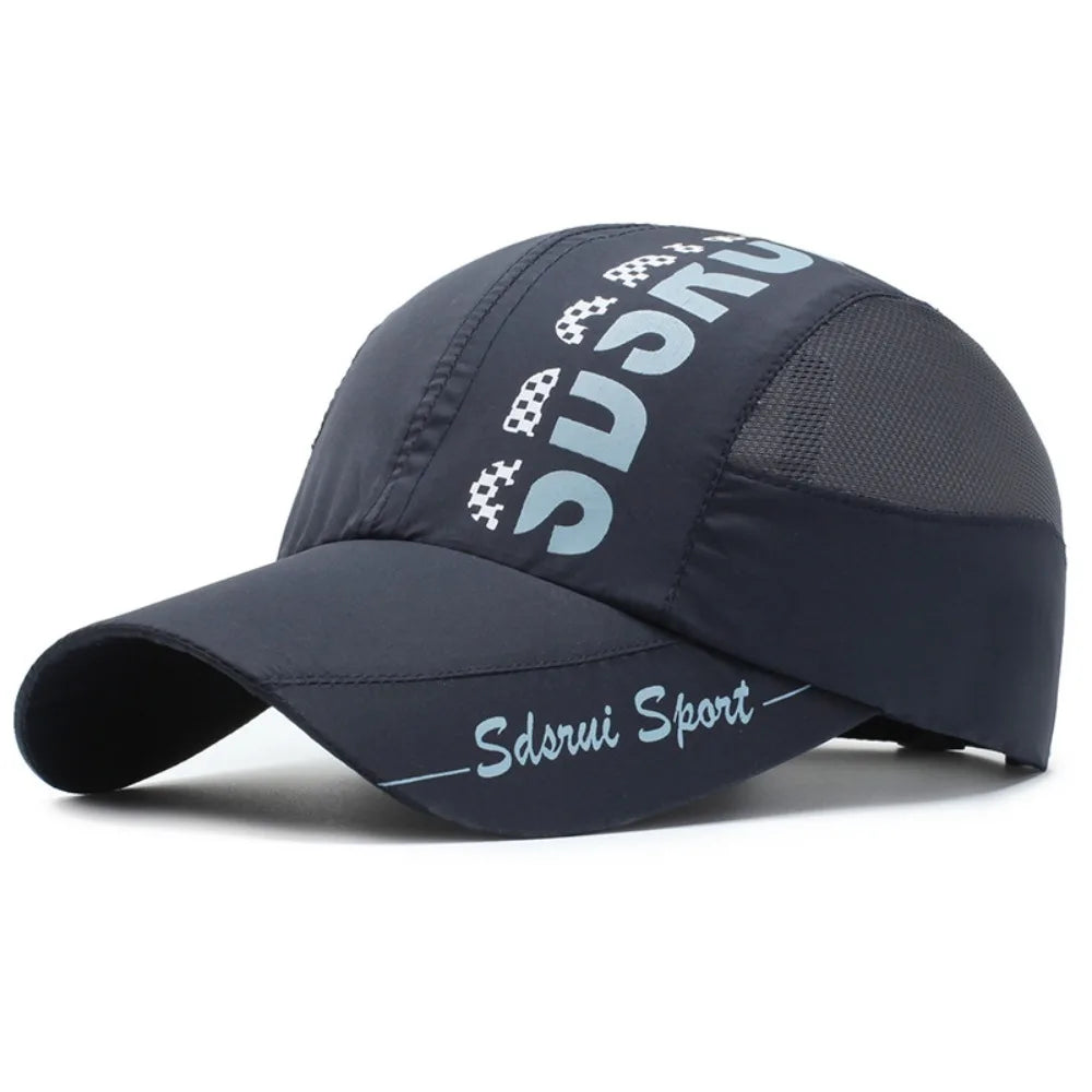 Fashion Wide Brim Mesh Baseball Cap Breathable Quick-drying Peaked Cap