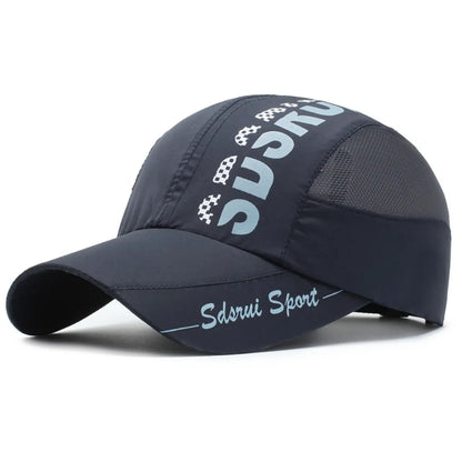 Fashion Wide Brim Mesh Baseball Cap Breathable Quick-drying Peaked Cap