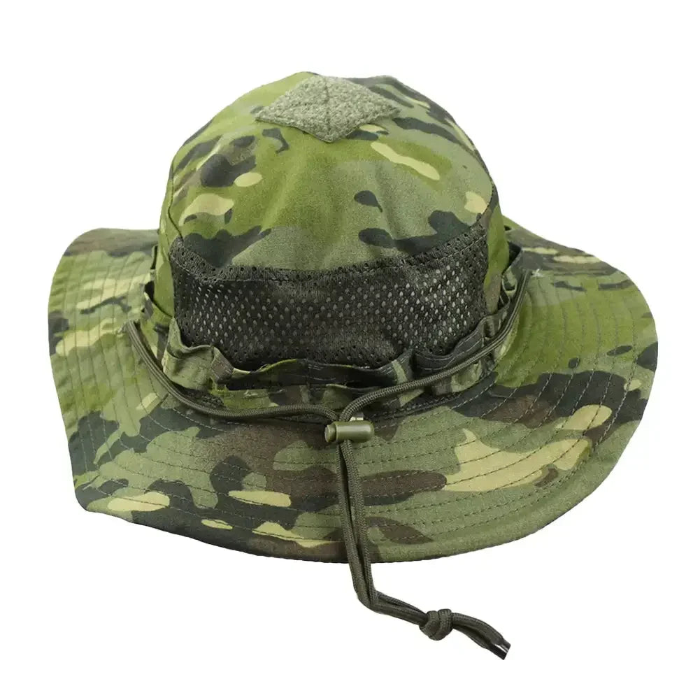 New Tactical Camouflage Bucket Hat Wide Brim Hat Men