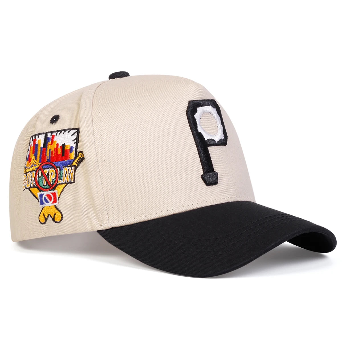 Unisex Personalized P Letter Embroidery Baseball Caps Sunscreen Hat