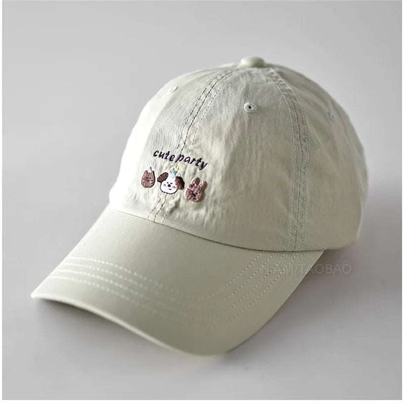 Cartoon Embroidered Cotton Baseball Cap