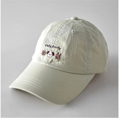 Cartoon Embroidered Cotton Baseball Cap