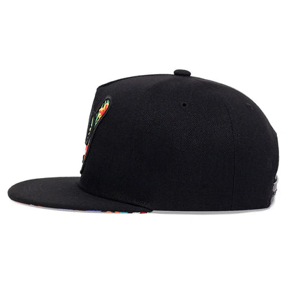 Personality Finger Embroidery Trucker Caps Cotton Snapback Caps Outdoor
