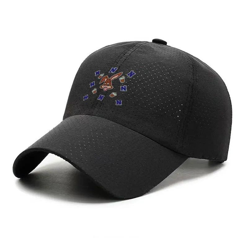 Nesquik Chocolate Milk Rabbit Quick Dry Baseball Cap