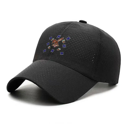Nesquik Chocolate Milk Rabbit Quick Dry Baseball Cap