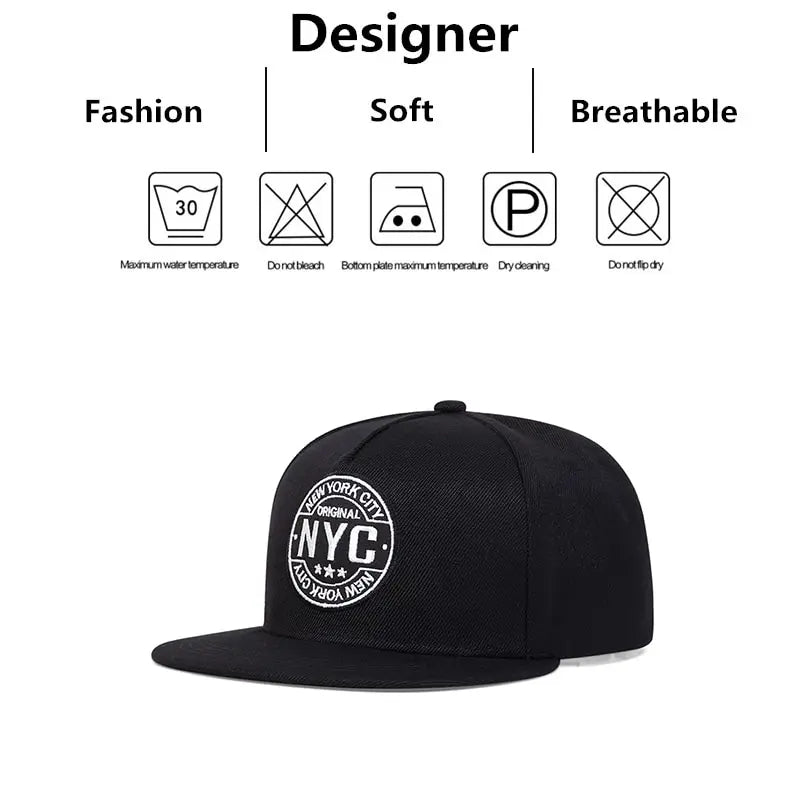 Unisex NEW YORK CITY Letter Embroidery Hip-hop Hats Snapback Caps