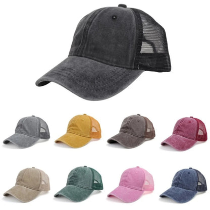 Washed Baseball Cap Outdoor Mesh Cap Sports Fashion