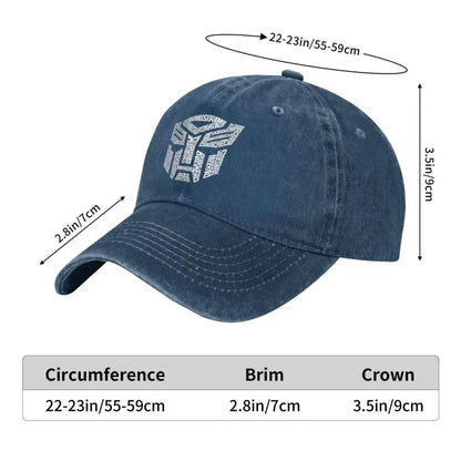 White Transformer Autobots Film Baseball Cap