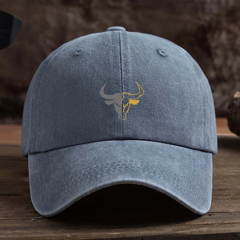 Fashionable Bull Head Printed Baseball Hat Multi Functional Outdoor Leisure Sunshade Duck