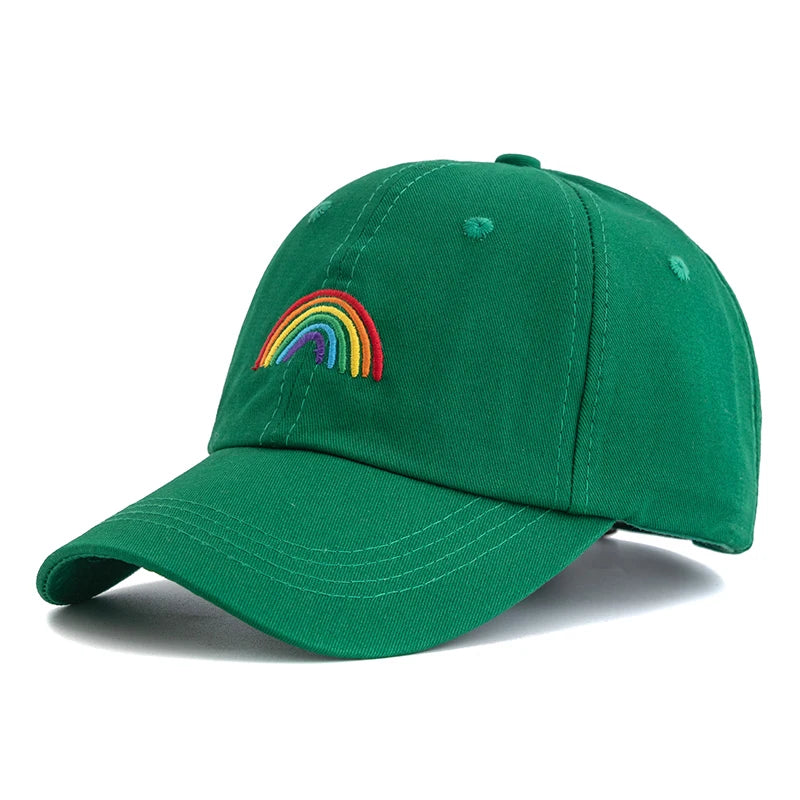Rainbow Embroidered Baseball Cap Suitable For Both Men And Women