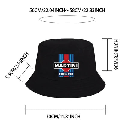 MAITINI Printed Boater Hat Retro Racing-Style Boater Hat Bucket Hat