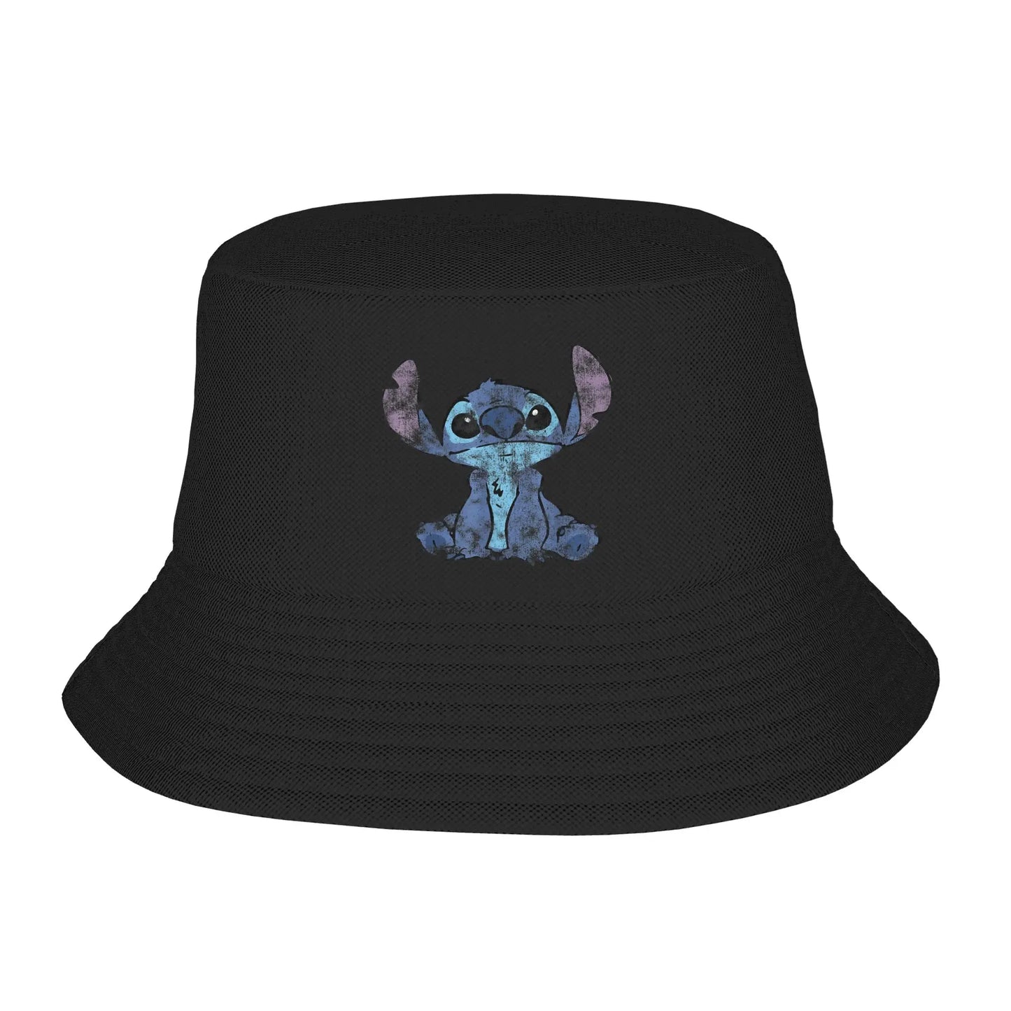 Stitch Christmas Bucket Hat For Unisex Summer Lilo Stitch Sun Hat Hip Hop Foldable