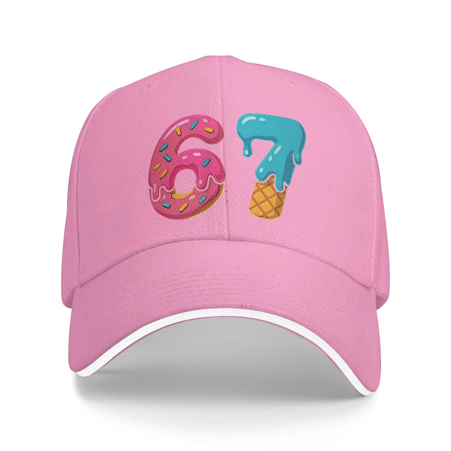 Six Seven Brainrot 67 Meme Baseball Caps