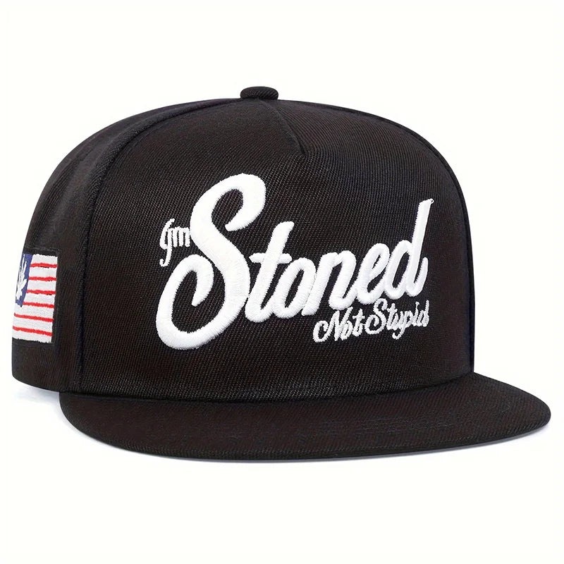 Unisex Stoned Letter Embroidery Hip-hop Hats Baseball Caps Snapback Caps