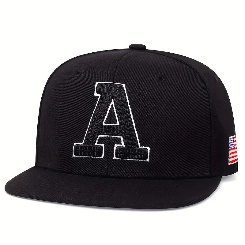 Unisex A Letter Embroidery Hip-hop Hats