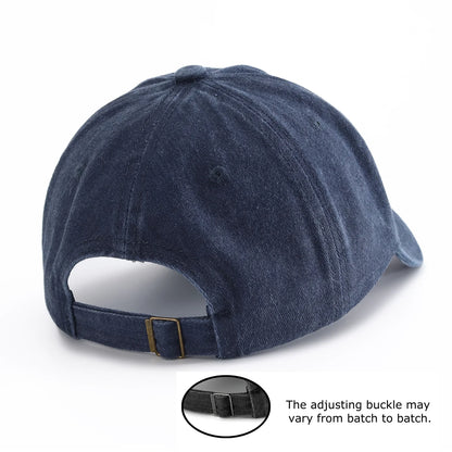 Bear Duo Print Washed Baseball Cap