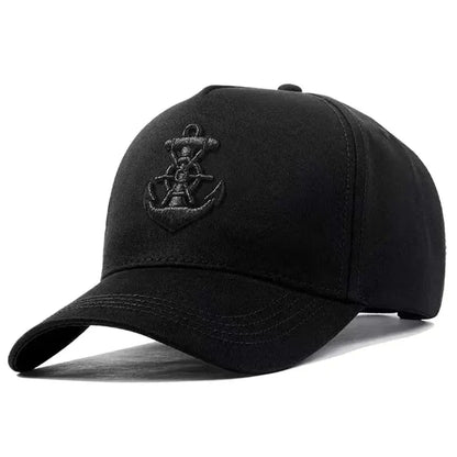 Unisex Ship Anchor Embroidery Baseball Caps Spring and Autumn Outdoor