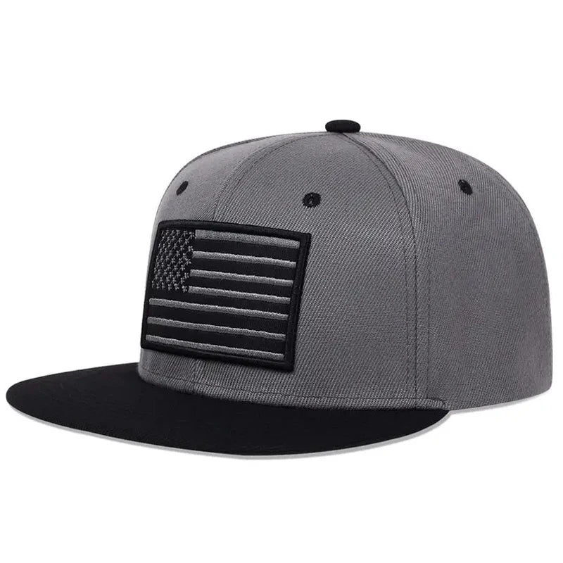 Unisex American Flag Embroidery Hip-Hop Hats Outdoorat