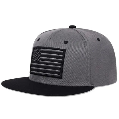 Unisex American Flag Embroidery Hip-Hop Hats Outdoorat