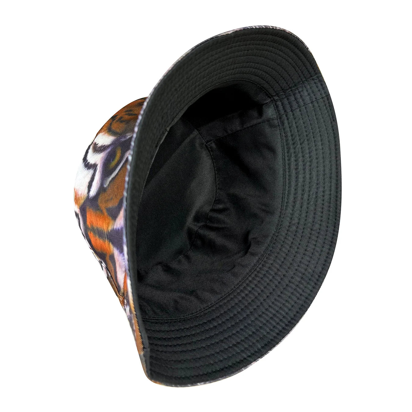 Tiger Pattern Double-Sided Bucket Hat