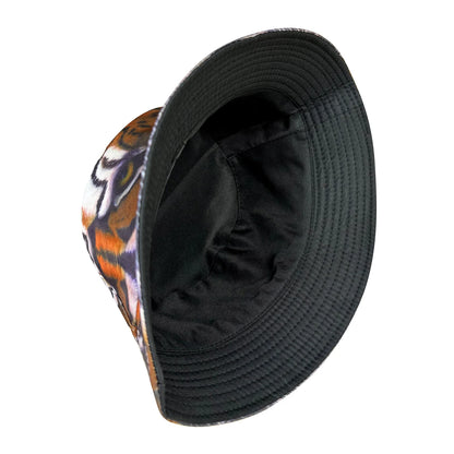 Tiger Pattern Double-Sided Bucket Hat
