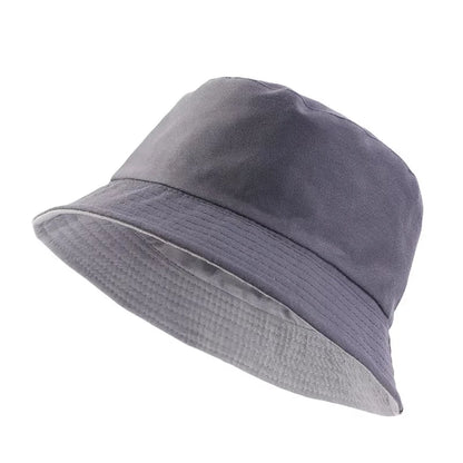 New Unisex Solid Foldable Bucket Hat Outdoor Sunscreen Hat Panama Bob Hip Hop Caps