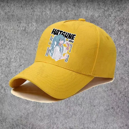 Wandai Hatsune Miku Animation Peripheral Printed Baseball Hat