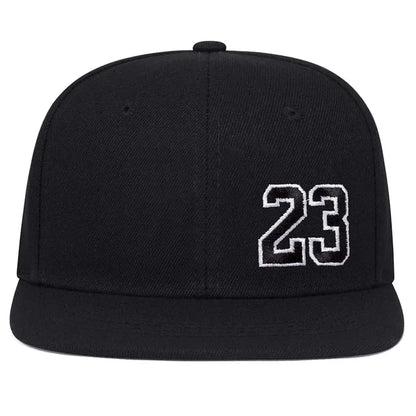 Unisex 23 Embroidery Hip-hop Hats Spring Autumn Adjustable Casual Snapback Caps
