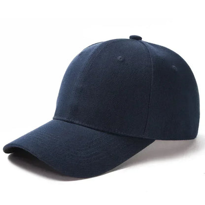 Solid Unisex Baseball Cap 6 Panel Men Caps Daily Women's