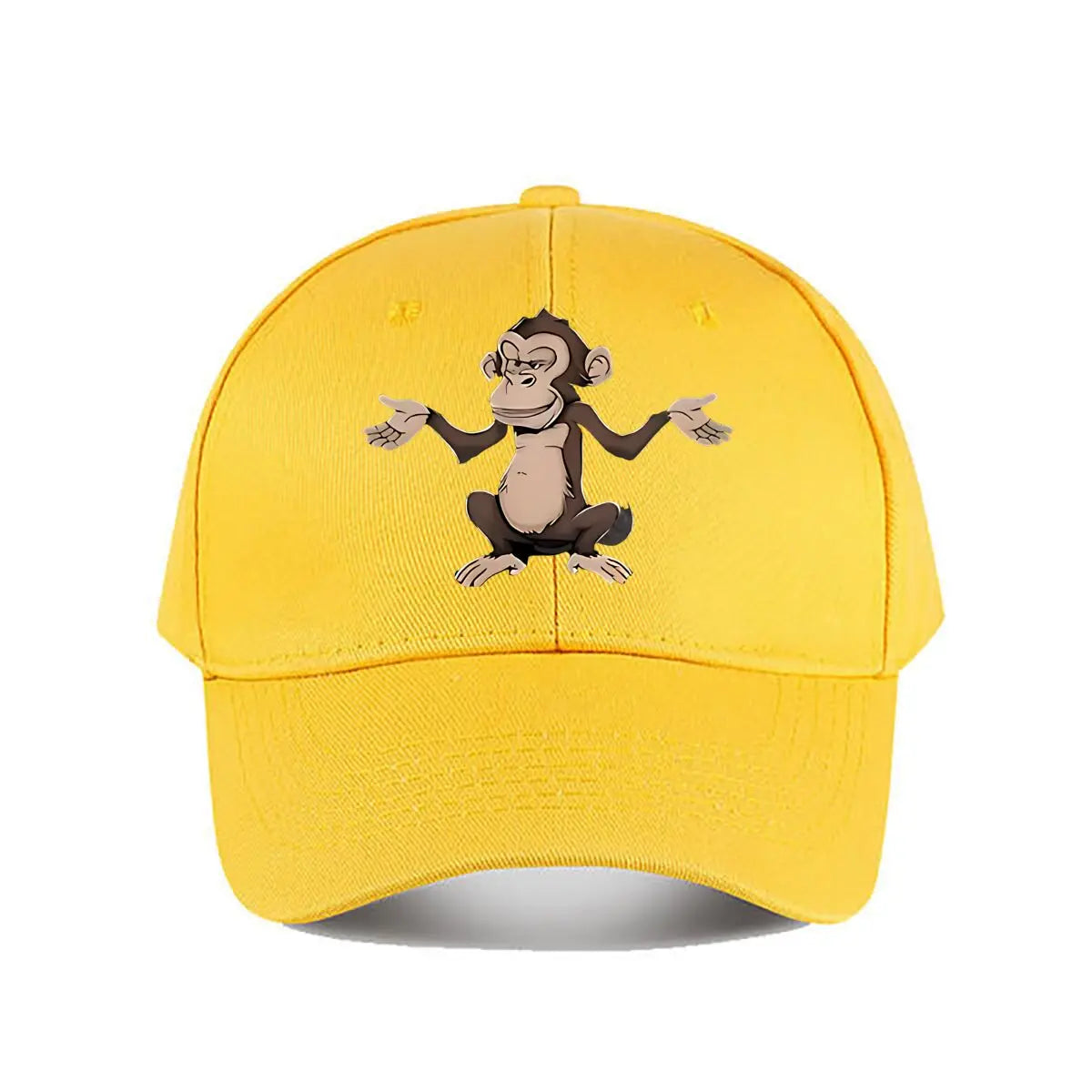 Funny Cartoon Monkey Vinyl Wall Decor Baseball Cap