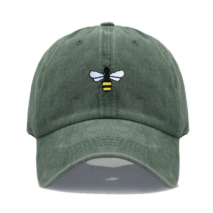 Honeybee Embroidered Baseball Cap For Women Men