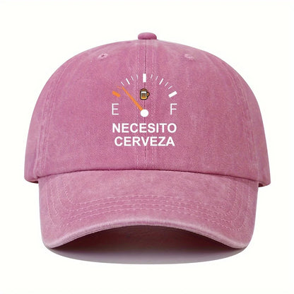 NECESITO CERVEZA Pattern Printed Vintage Baseball Cap