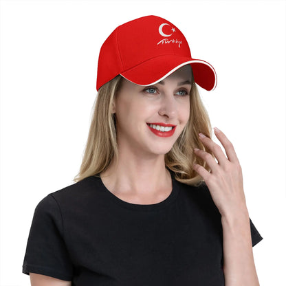 Flag of Turkey Souvenir Sandwich Baseball Cap