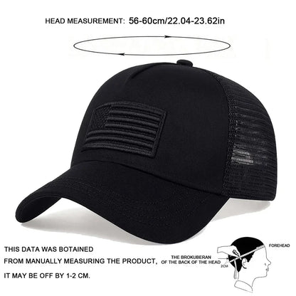 USA Flag Mesh Baseball Cap