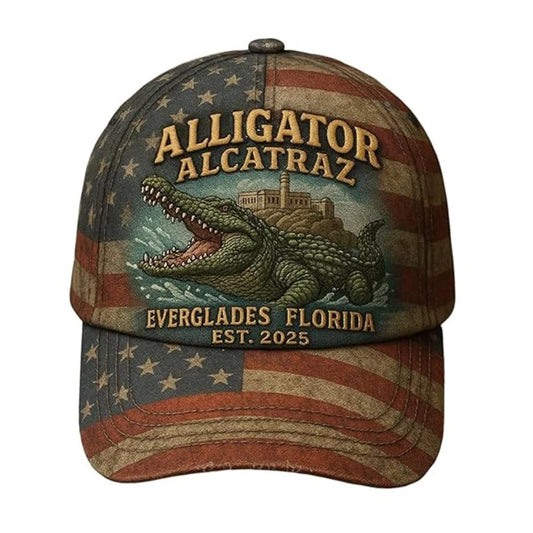 Cotton Comfortable Sun Visor Cap Sun Protection Crocodile Printed Hat