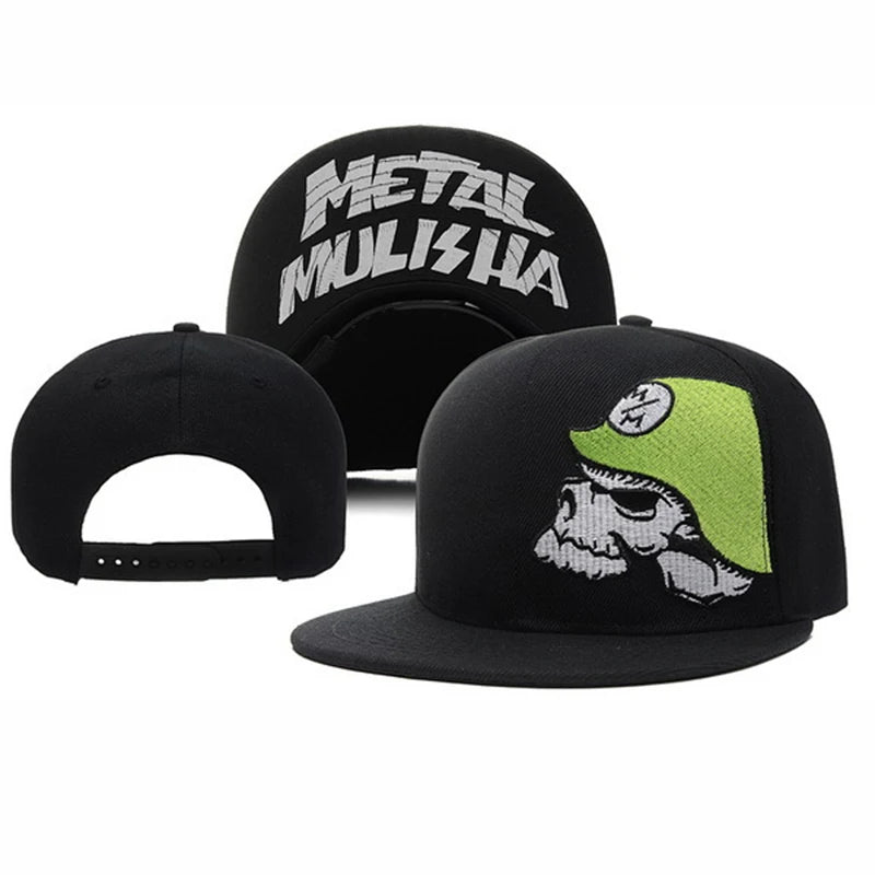 Metal Mulisha Men Women Baseball Cap Skull Embroidery Snapback Cap Hip Hop Hat