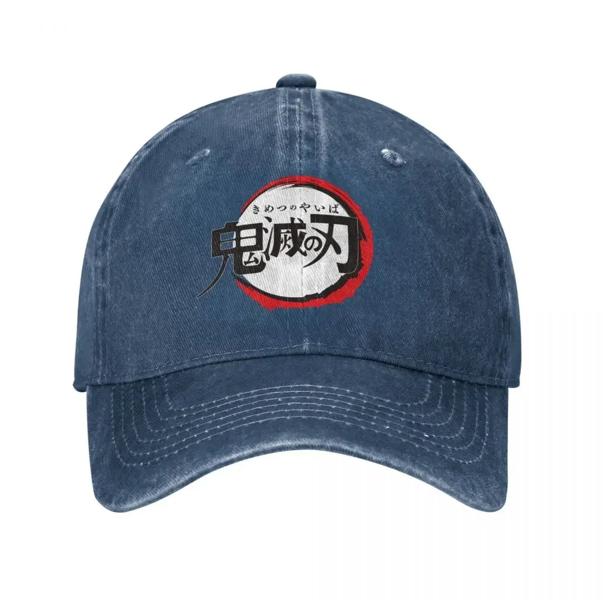Demon Slayer Anime Baseball Caps Fashion Distressed Washed Cap Men Women