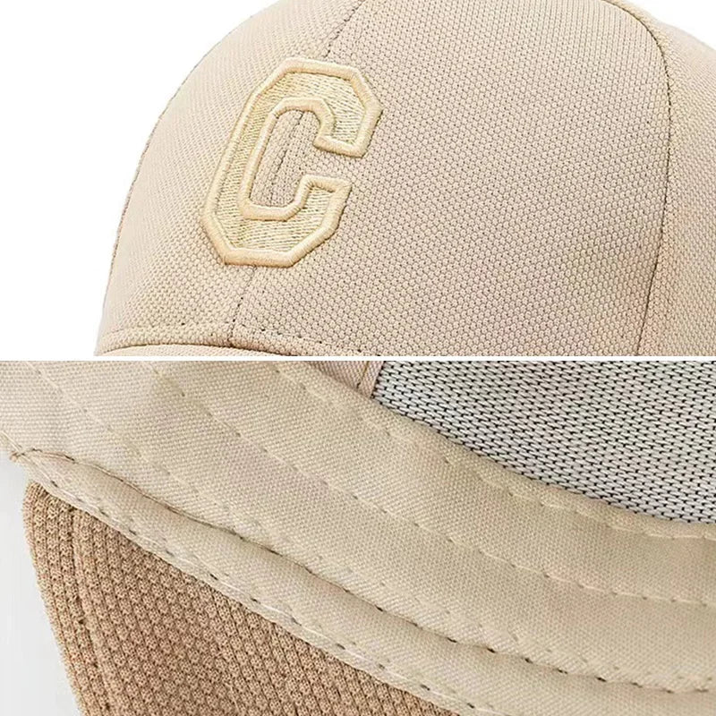 Simple Letter C Embroidered Baseball Caps